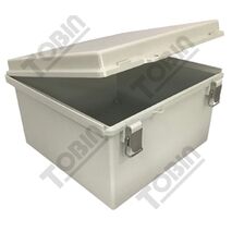Polycarbonate Electrical Enclosure | IP66 Rated | Hinged Lid Design | Grey Color | by Tobin
