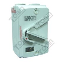 Isolator Enclosed IP56 3 Pole Mini Type 35A | Weatherproof Design | Compact Installation | by Tobin