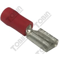 Quick Connect Terminal Red | 0.5-1.5mm Wire Size | 10A Rated | Pack of 100 | by Tobin