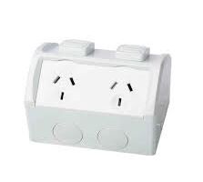 Weatherproof Double Power Point
