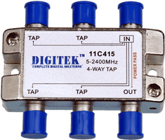 Digitek 4 Drop 15dB 5-2400MHz Coupler - 11C415