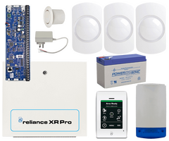 DAS Reliance XRPRO Security Kit | Metal Housing PCB | XR Touch Keypad | 3 GUARDALL Motion Detectors | by Dicker Data
