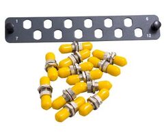 Flat Coupler Panel Kit 12F | Includes Thru Adaptor | ST & SM Compatible by Matchmaster