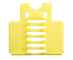 Fibre Splice Holder 6 Fibres | 2.6-2.8MM | Durable Yellow Design by Matchmaster