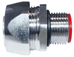 Flexible Metal Conduit Fitting Straight 4" Male Thread NPT With Locknut