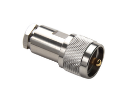 Hills Antenna UHF/PL-259 Connector Male Solder Centre Conductor - Clamp for LL195 & RG-58 Mini Cable - Nickel Plated Body - BC85279