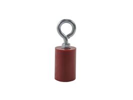 Insulated Extreme Magnet with Hook | Red | Extreme Holding Power | Durable Casing by Tuff