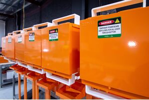 Temporary Power Board Kit Set Consisting Of Box (TPB400.7) And Stand (STAND.400)