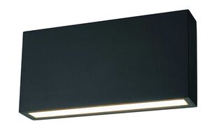 Modus 10W LED Tricolour Wall Exterior Medium Matt Black