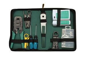 RJ45 Tool Kit and Tester CAT5 Compatible with Crimp Tool Ness