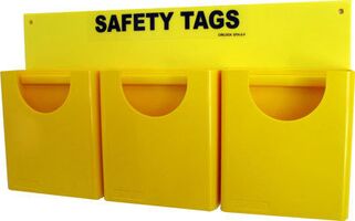 Swing Frame A Frame Stand | 3 Compartments | Heavy Duty HDPE | Yellow by Cirlock