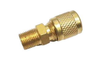 Schrader  Union -1/4 Schrader X 1/4 NPT incl.Cap &  Core