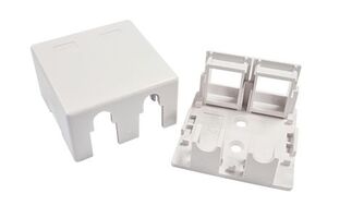 Dual Port Surface Mount Box for Keystone Jacks