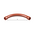 20mm Orange PVC 90° Sweep Bend