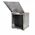 Enclosure IP23 400x400x250 Raw Galvanised Hinged Switchpanel Top Hinged Door