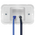 Recessed 4 Way DigiPORT® Wall Plate with Three Blank Inserts