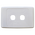 2 Way Outlet Plate including 1 Blank Insert