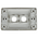 2 Way Outlet Plate including 1 Blank Insert