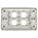 4 Way Outlet Plate including 3 Blank Inserts