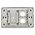 2 Way Outlet Plate with Cable Management including 2 Blank Inserts