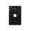Puma - Switch Plate Vertical 1 Gang (Less Mech)  Black x10 - PUSWPV1GBK