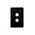 Puma - Switch Plate Vertical 2 Gang (Less Mech)  Black x10 - PUSWPV2GBK