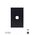 Clouded Leopard -u00a0Switch Plate Vertical 1 Gang (Less Mech)  Matt Black  x10 - CLSWPV1GMBK