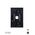 Clouded Leopard -u00a0Switch Plate Vertical 1 Gang (Less Mech)  Matt White x10 - CLSWPV1GMW