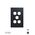 Clouded Leopard -u00a0Switch Plate Vertical 5u00a0Gang (Less Mech)  Matt White x10 - CLSWPV5GMW