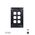 Clouded Leopard -u00a0Switch Plate Vertical 6u00a0Gang (Less Mech)  Matt Black  x10 - CLSWPV6GMBK
