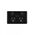 Leopard - Power Point Switched 2 Gang, 10A 250V~, With Extra Switch 16AX/20A  Black x5 - LEPPSW2GBK
