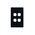 Leopard - Switch Plate Vertical 4 Gang (Less Mech)  Black x10 - LESWPV4GBK