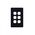 Leopard - Switch Plate Vertical 6 Gang (Less Mech)  Black x10 - LESWPV6GBK