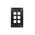 Leopard - Switch Plate Vertical 6 Gang (Less Mech)  Black x10 - LESWPV6GBK