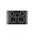 Snow Leopard - Power Point Switched 2 Gang 10A 250V~, With Removable Extrau00a0Swtich 16AX/20A, White Cover, White Grid  Black/Black x5 - SNPPSW2GBB