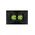 Snow Leopard - Switch Horizontalu00a02 Gang 16AX/20A 250V~, White Cover, White Grid  Black/Black x10 - SNSW2GBB