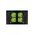 Snow Leopard - Switch Horizontalu00a04 Gang 16AX/20A 250V~, White Cover, White Grid  Black/Black x10 - SNSW4GBB