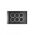 Snow Leopard - Switch Horizontalu00a06 Gang 16AX/20A 250V~, White Cover, White Grid  Black/Black x5 - SNSW6GBB