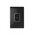 Snow Leopard - Switch Oven 45A 250V~ Double Pole, White Cover, White Grid  Black/Black x5 - SNSWDPOV45BB