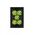 Snow Leopard.-u00a0Switch Vertical 5 Gang 16AX/20A 250V~, White Cover, White Grid  Black/Black x5 - SNSWV5GBB