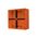 Buffalo -u00a0Enclosure Back Box 4 Gang with 2 x 32mm & 2 x 25mm Entries Chemical Resistant Orange  x1 - BUBB4GRO