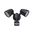 Scorpion - Spotlight, Twin 24 Watt LED 3 Colour 3K 4K 5K, Inbuilt Relay, Upgrade to Sensor with SCSPSENSOR/ BK  Black x1 - SCSP24TWINBK