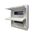 Wolverine -u00a0Switchboard Surface Mount 24 Way 100A 415V~ IP40 with White Door for Indoor Use  x1 - WOSB24