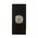 Glass Single Gang Architrave Switch With Built-In LED Push Button Black