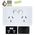 Glass Double GPO With Built-In LED Push Button Switch