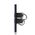 Glass Two Gang Switch With Built-In LED Push Button Black