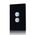 Glass Two Gang Switch With Built-In LED Push Button Black