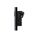 Glass Double GPO With Built-In LED Push Button Switch Black