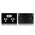 Glass Double GPO With Built-In LED Push Button Switch Black