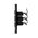 Glass Six Gang Switch With Built-In LED Push Button Black
